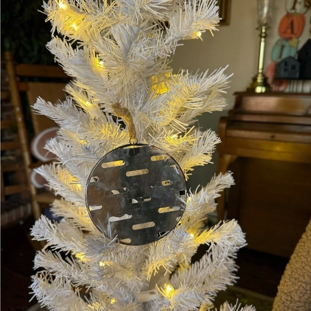 Red Peace Holiday Ornament